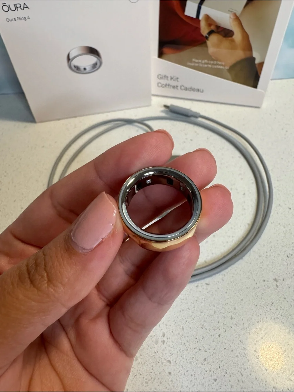 Rose Gold Oura Ring 4th Generation - Size 9